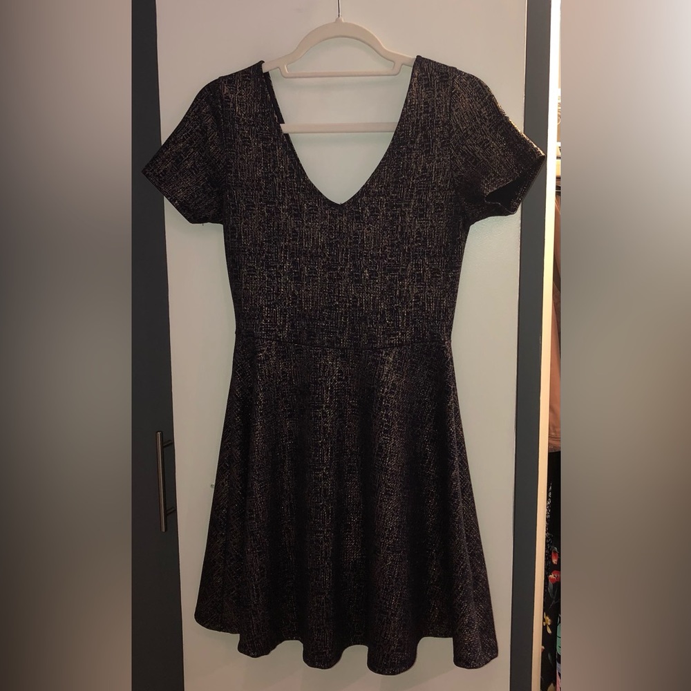Navy blue mini dress